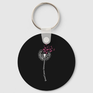 T-Shirt Brustkrebs-Bewusstsein Blume Rosa Schlüsselanhänger