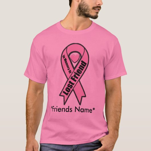 T - Shirt - Brustkrebs - verlorener Freund (Vorderseite)