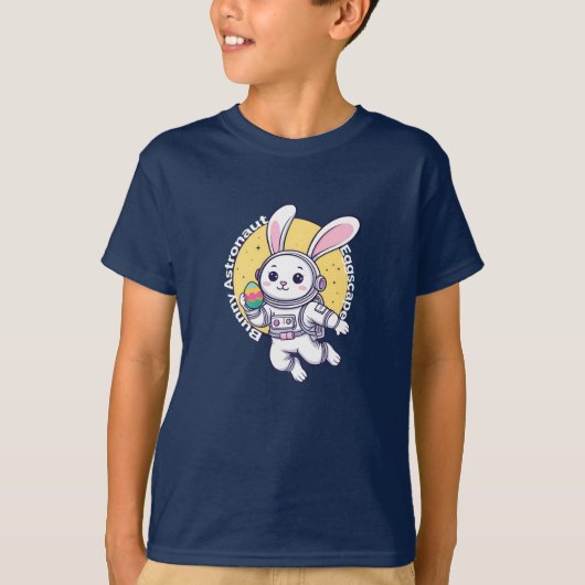 T - Shirt Bunny Astronaut - Niedlicher Raum (Vorderseite)