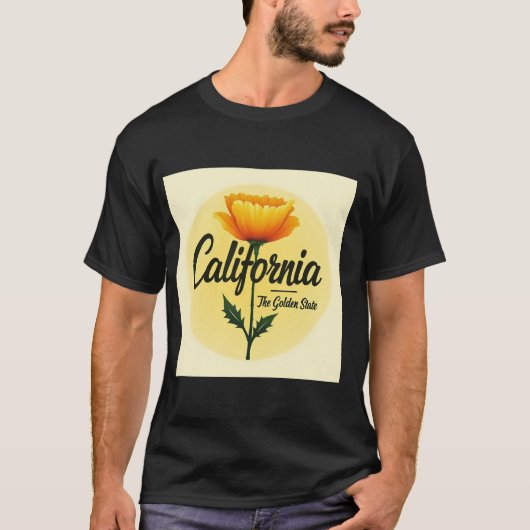 T - Shirt California Der Goldene Staat (Vorderseite)