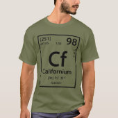 T - Shirt Californium Element (schwarz) (Vorderseite)