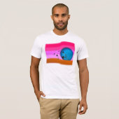 T-Shirt capoeira Kampfkunstregenbogen-Axt abada (Vorne ganz)