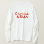 T-Shirt "Caprice & Ella Long Sleeve" (Design vorne)