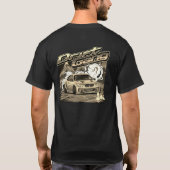 T - Shirt "Car Drift Smoke Trails" (Rückseite)