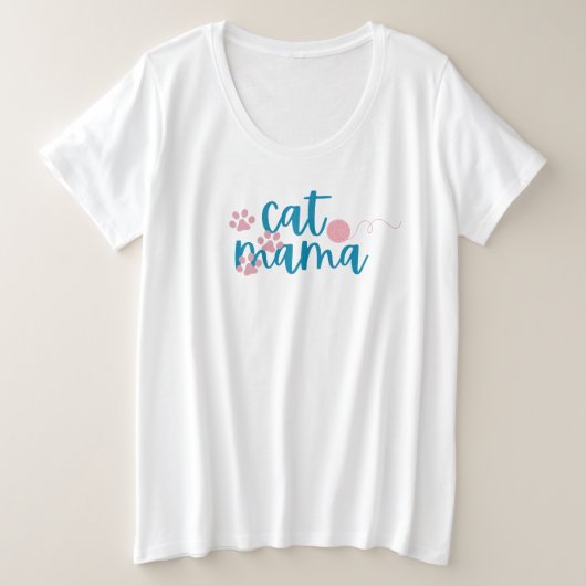 T-shirt Cat Mama,  (Design vorne)