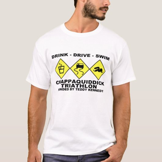T - Shirt Chappaquiddick TriathlonTed Kennedy (Vorderseite)
