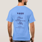T - Shirt CHB Dems Hudak Montgomery Young (Rückseite)