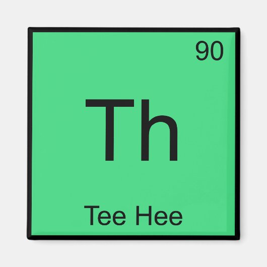 T-Shirt Chemie Element Symbol Funny T-Shirt Magnet (Vorne)