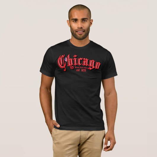 T - Shirt Chicago est 1833 (Vorne ganz)