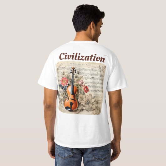 T-shirt — Civilization (Schwarz voll)