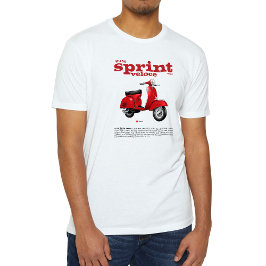 T - Shirt Classic Scooter V-150 Sprint V Red
