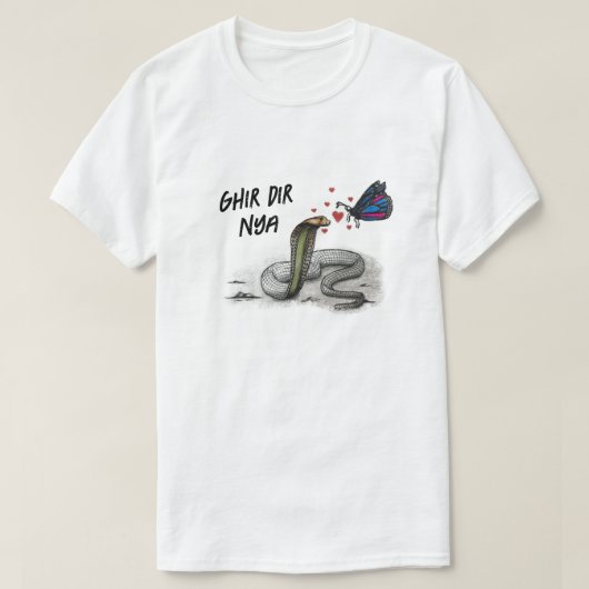 T - Shirt: Cobra & Butterfly Embrace T-Shirt (Design vorne)