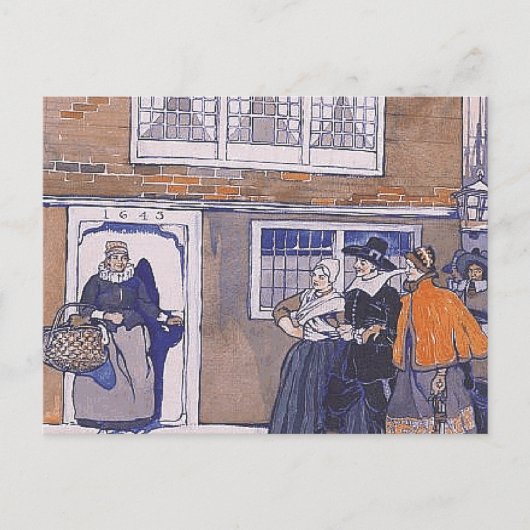 T-SHIRT Colonial Winter Postkarte (Vorderseite)