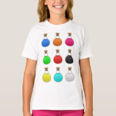 T - Shirt "Colorful Posts Girls (Vorderseite)