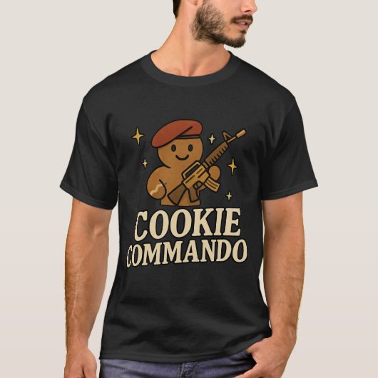 T-Shirt Cookie Commando – Red Beret Edition (Vorderseite)