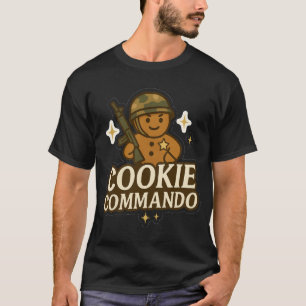 T-Shirt Cookie Kommando – Camo-Helm Star Edition
