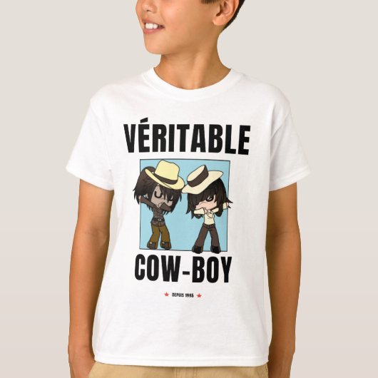 T-Shirt Cowboy Chibi Kind. (Vorderseite)