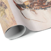 T-SHIRT Cowboy-Leben Geschenkpapier (Rolleneckpunkt)