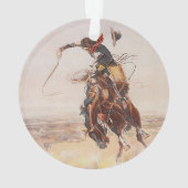 T-SHIRT Cowboy-Leben Ornament (Rückseite)