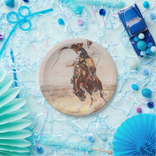 T-SHIRT Cowboy-Leben Pappteller (Party)