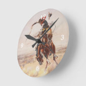 T-SHIRT Cowboy Life Runde Wanduhr (Winkel)