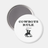 T-SHIRT Cowboys Rule Magnet (Vorderseite/Rückseite)
