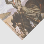 T-SHIRT Cowgirl-alte Schule Seidenpapier (Ausschnitt)