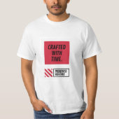 T-Shirt 'Crafted With Time' (Vorderseite)