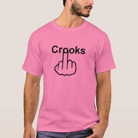 T - Shirt Crooks Gedreht (Vorderseite)