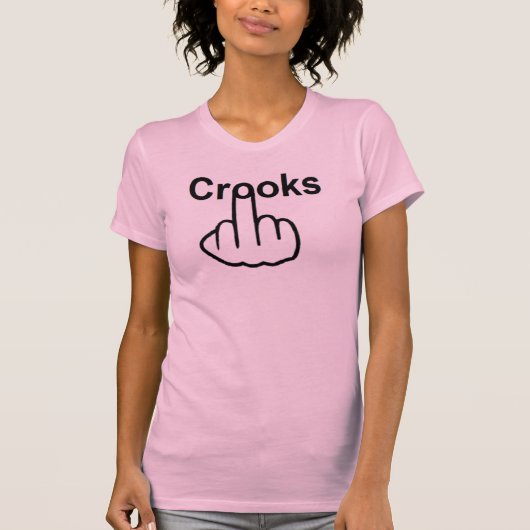 T - Shirt Crooks Gedreht (Vorderseite)