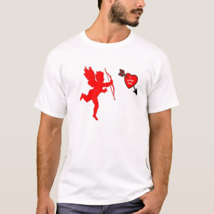 T - Shirt Cupid und Heart Red