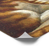 T-SHIRT Curious Cat Poster (Ecke)