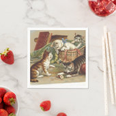 T-SHIRT Curious Cat Serviette (Beispiel)