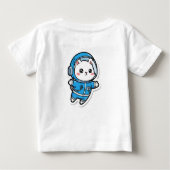 T-Shirt Cute Astronaut Cat Kawaii For Baby (Rückseite)