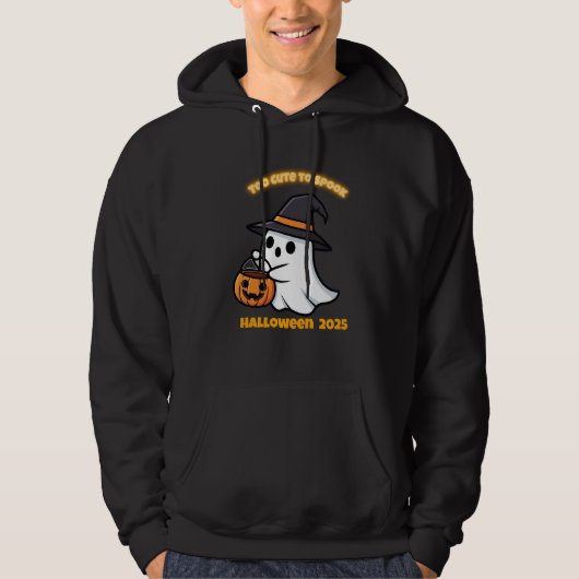 T-Shirt Cute Spook | Minimalist Kawaii Ghost Hallo Hoodie (Vorderseite)