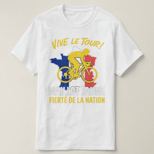 T-Shirt Cyclisme Tour de France - Maillot Sportif (Design vorne)
