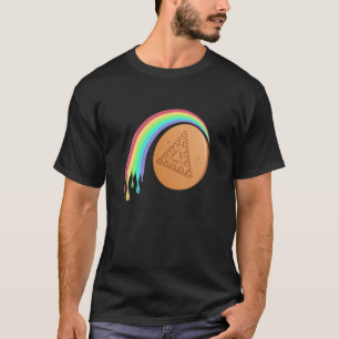 T - Shirt Dalgona Dreieck Melgende Regenbogen