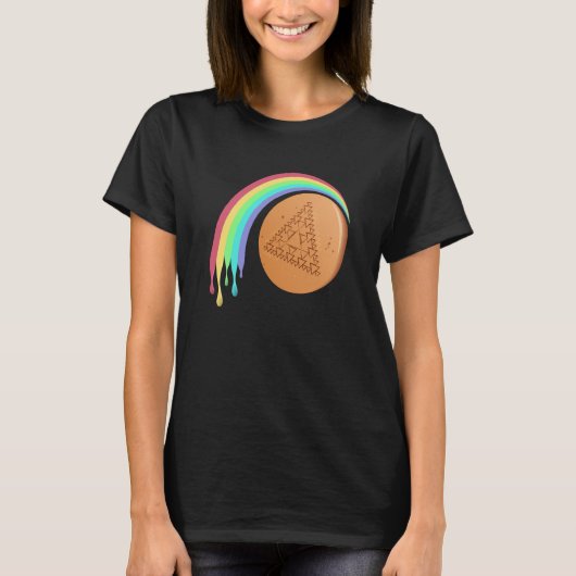 T - Shirt Dalgona Dreieck Melgende Regenbogen (Vorderseite)