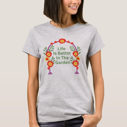 T-Shirt Damen Garten (Vorderseite)