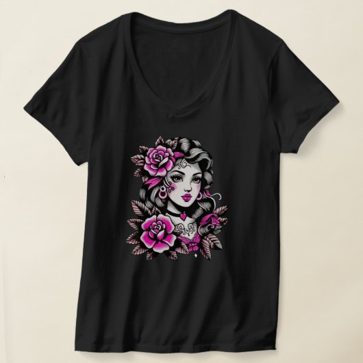 T-Shirt Damen mit Rosen (Ablage )