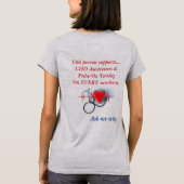 T-Shirt das CHD der Frauen (Rückseite)