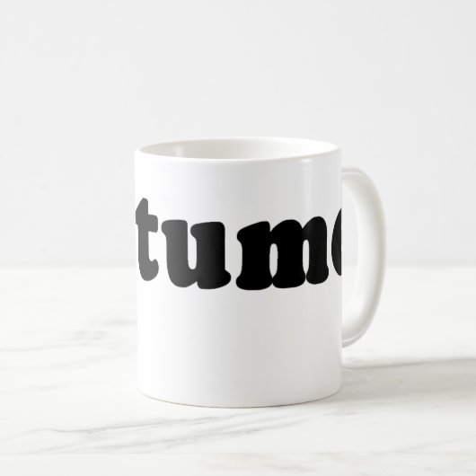 T-Shirt, das gerade KOSTÜM sagt Kaffeetasse (VorderseiteRechts)