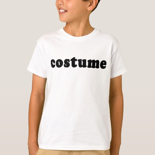 T Shirt, das gerade sagt COSTUME T-Shirt (Vorderseite)