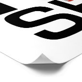 T-SHIRT, das ich für Schuhe arbeite Poster (Ecke)