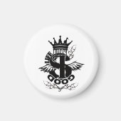 T - Shirt "Das Leben ist gut" Magnet (Vorne)