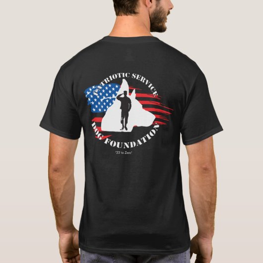 T - Shirt das PSDF der Männer (Rückseite)