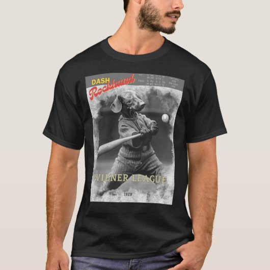 T - Shirt Dash Rockhund Base Ball Player (Vorderseite)