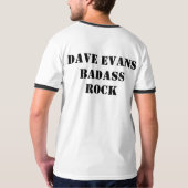 T - SHIRT DAVES EVANS BADASS (Schwarz voll)