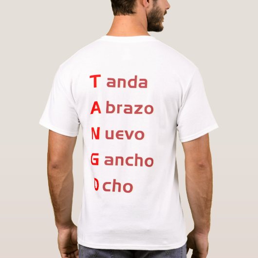 T - Shirt def Tangoschwarzes (Rückseite)