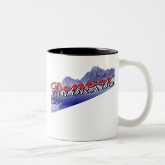 T - SHIRT DENVERS COLORADO ZWEIFARBIGE TASSE